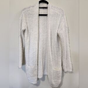 SO Women's Soft White Cardigan